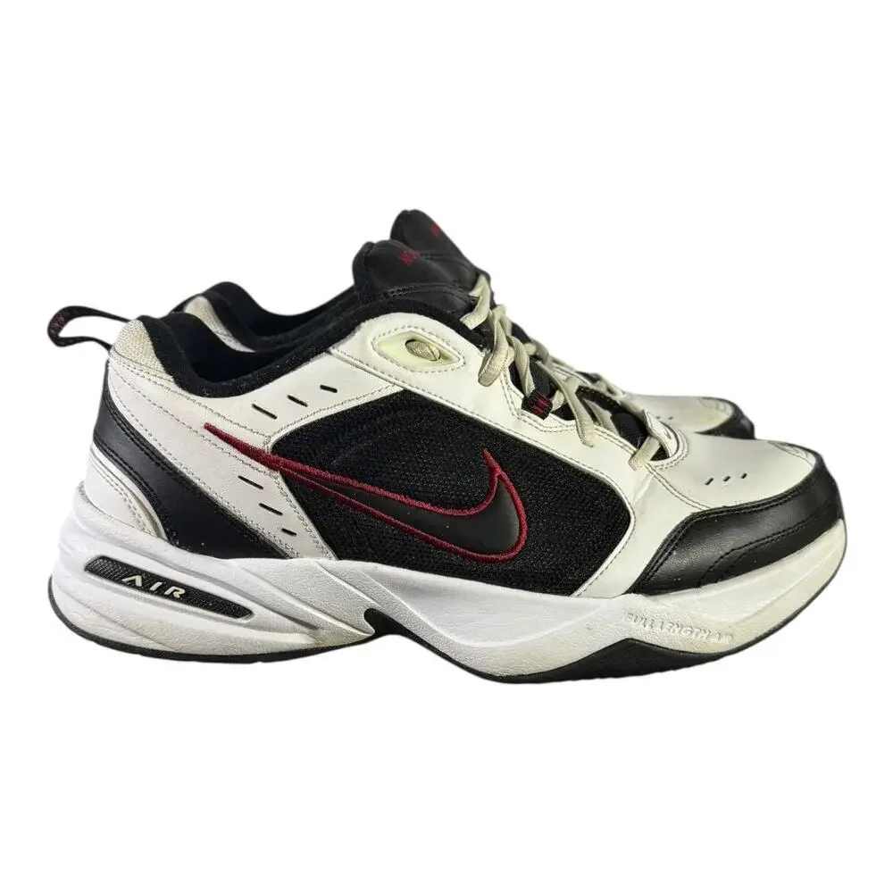 Nike Mens Air Monarch IV 415445-101 White Red Casual Shoes Sneakers Size 11